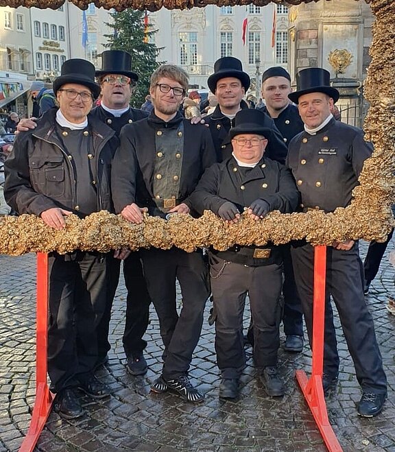 Rußnasenaktion auf dem Bonner Wochenmarkt